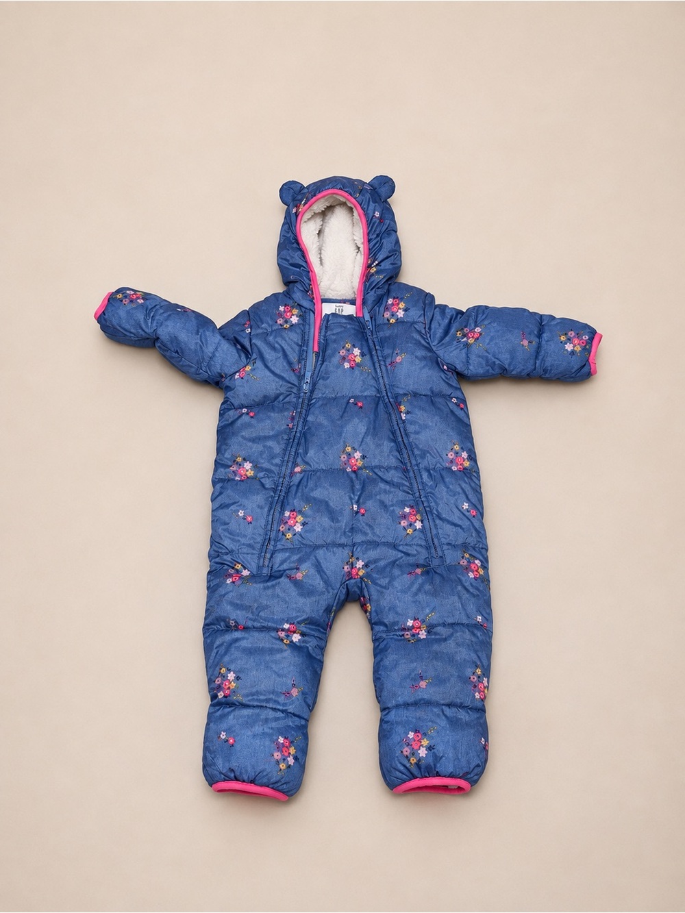 Baby GAP Floral Primaloft Bunting Snowsuit – 12–18 Months